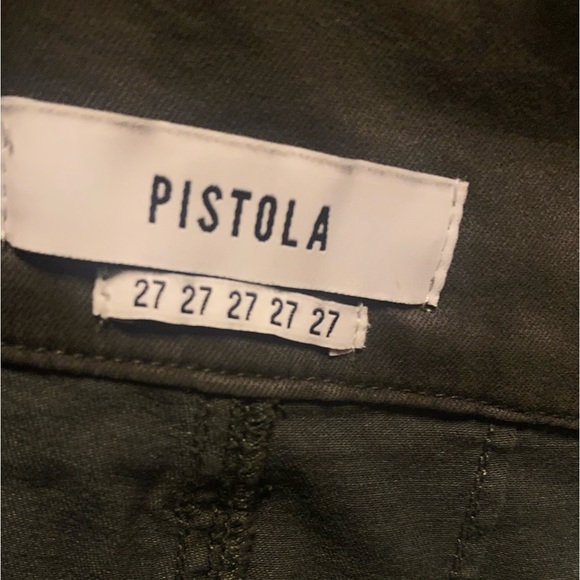 Shop Pistola Inez Paperbag Skinny In Eden - Picture 7 of 7